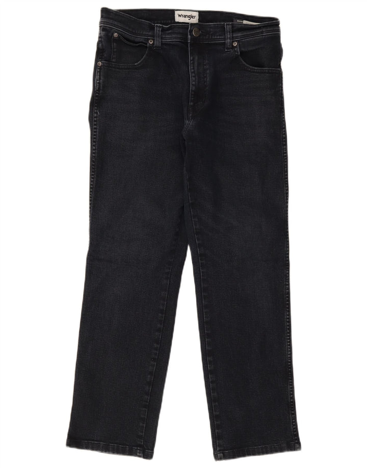 Jeans dritti da uomo Wrangler Texas W32 L27 cotone blu navy