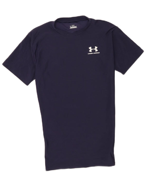 T-shirt da uomo Under Armour Top Large in poliestere blu navy