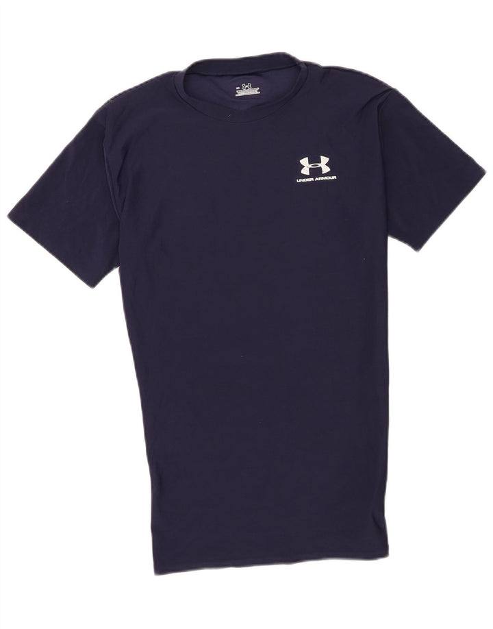 T-shirt da uomo Under Armour Top Large in poliestere blu navy