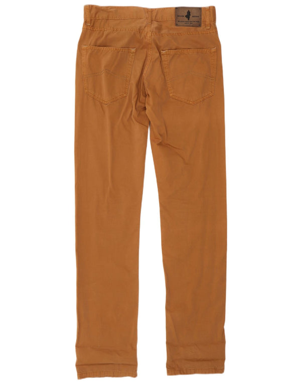 Pantaloni casual dritti regolari da uomo Marlboro Classics W30 L34 Marrone