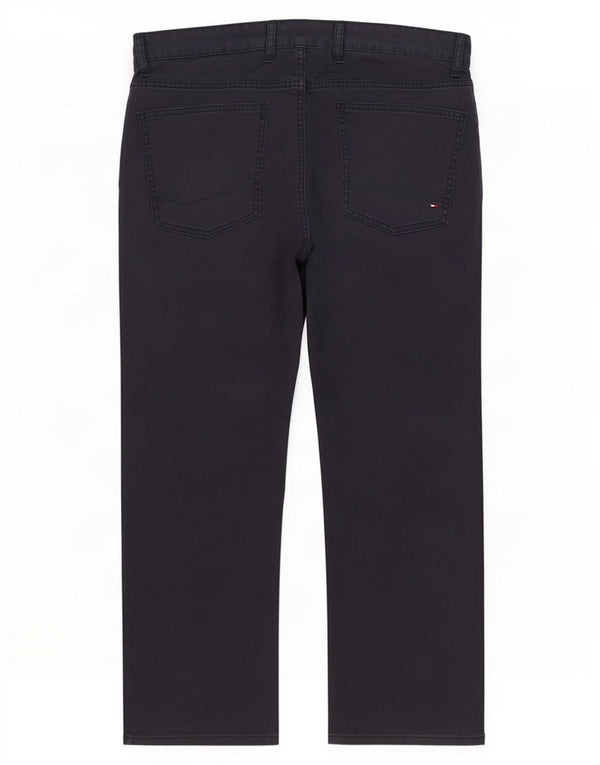 Pantaloni casual dritti da uomo Tommy Hilfiger W36 L26 cotone blu navy