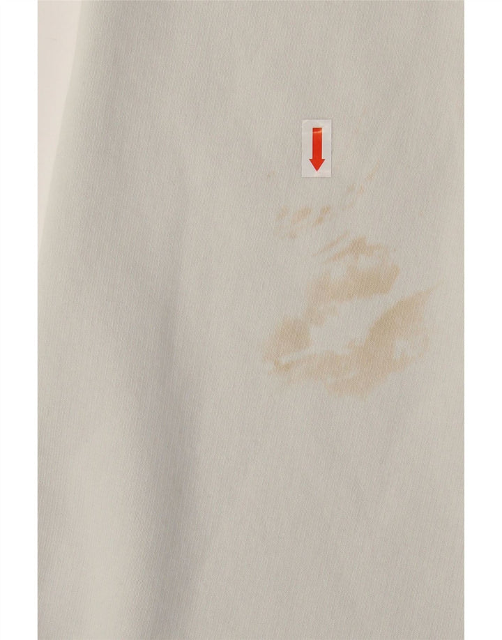 ALPHA INDUSTRIES Felpa con cappuccio grafica da uomo grande cotone bianco