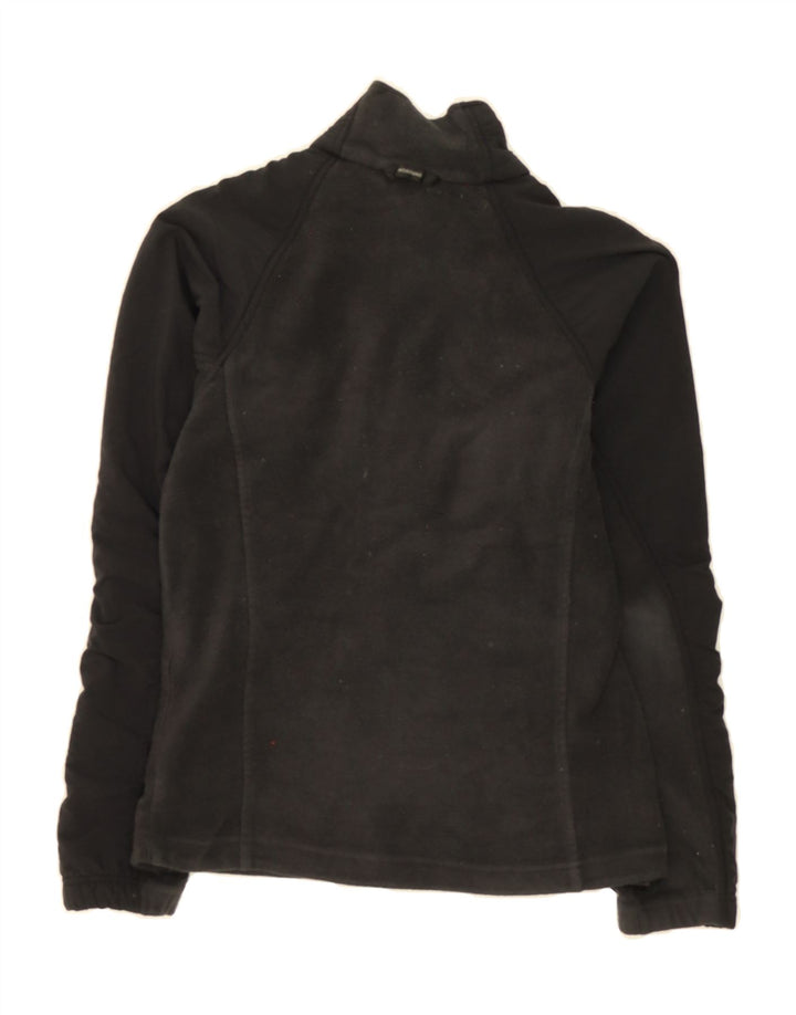 COLUMBIA Womens Fleece Jacket UK 12 Medium Black Polyester Vintage Columbia and Second-Hand Columbia from Messina Hembry 