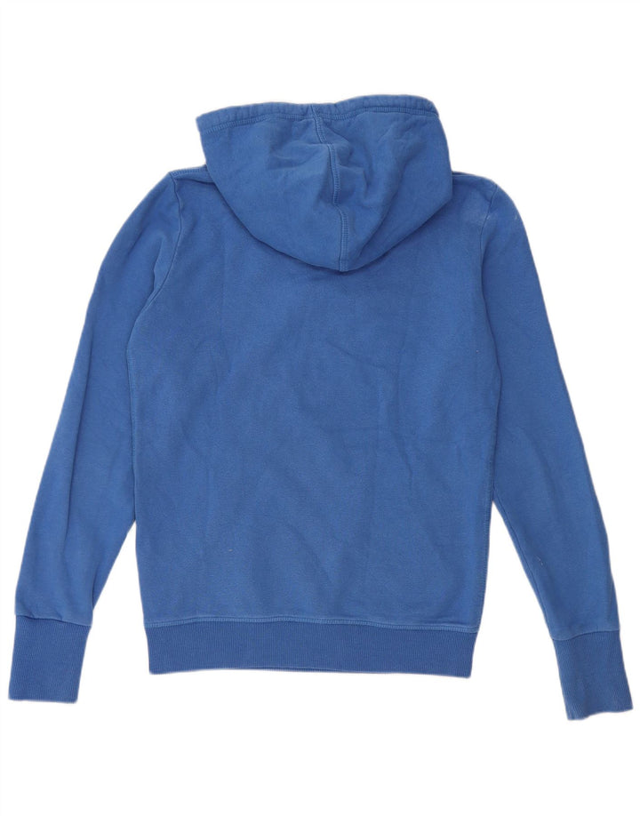Maglione con cappuccio grafico da uomo Superdry in cotone blu medio