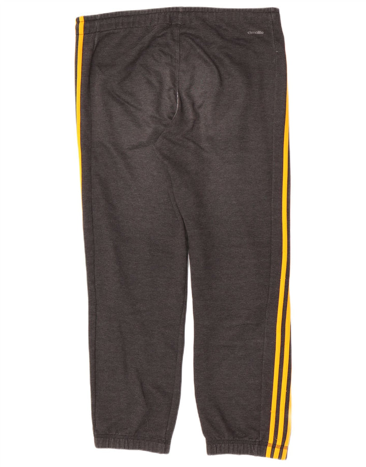 Pantaloni da jogging Adidas Climalite da uomo in poliestere grigio medio