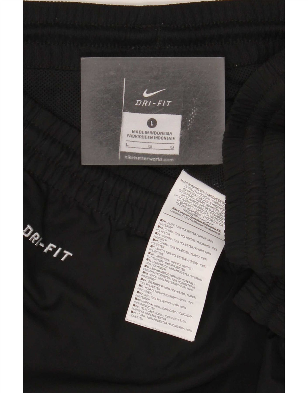 Pantaloni da tuta Nike Dri Fit da uomo, grandi, in poliestere nero