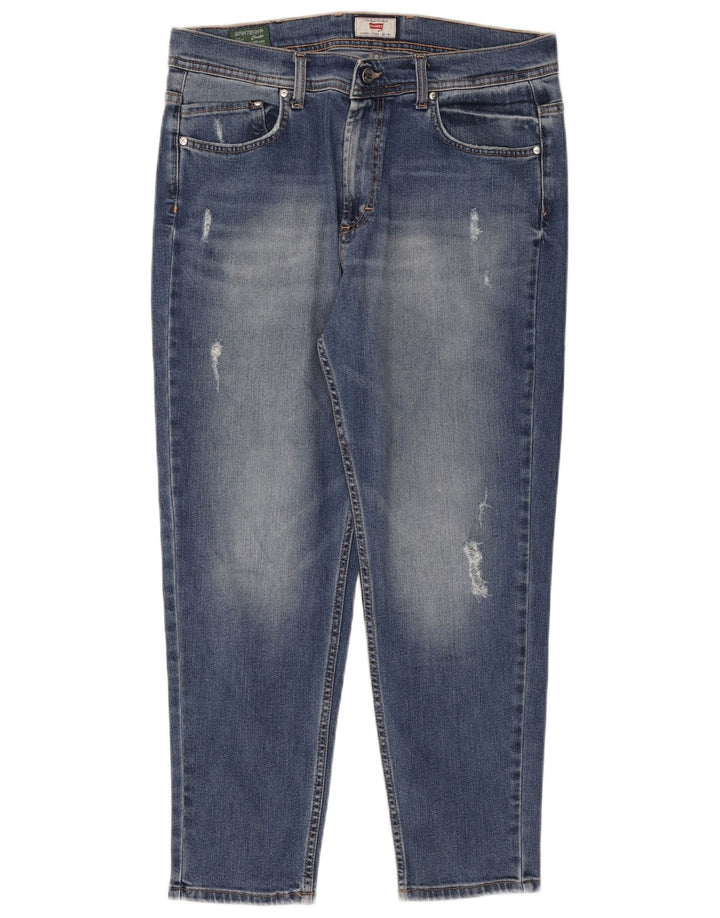 CARRERA Jeans affusolati da uomo invecchiati IT 50 Large W34 L26 Cotone blu