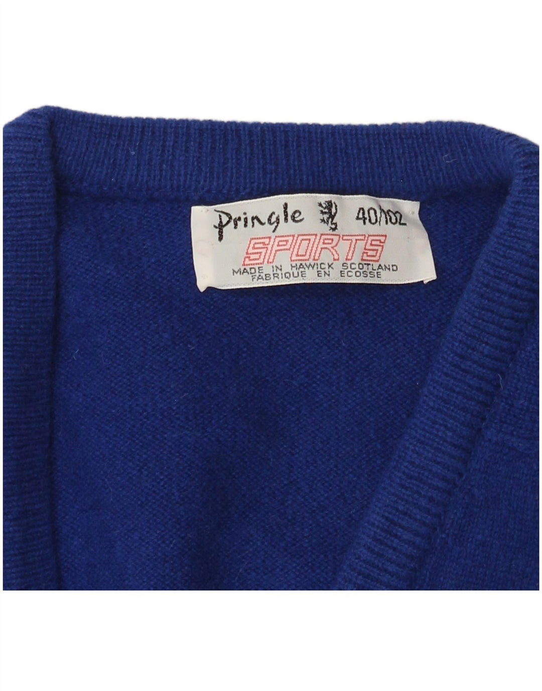 Maglione da uomo con scollo a V Pringle UK 40 Blu medio