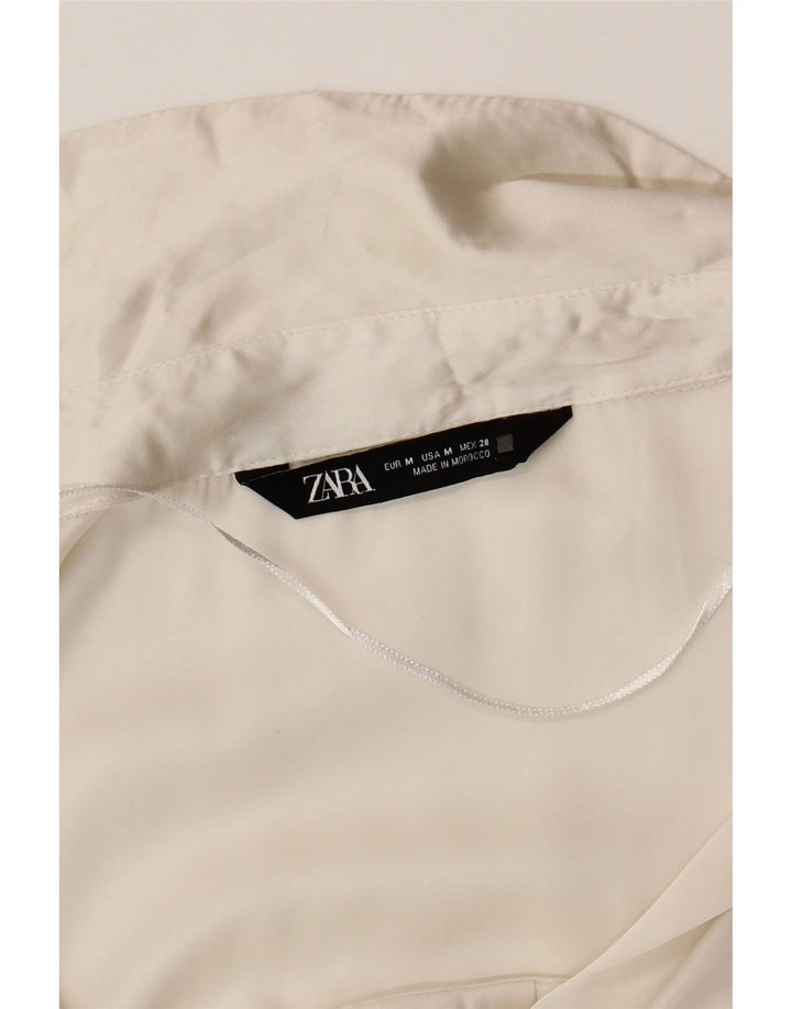 Camicetta oversize da donna Zara UK 14 bianca media