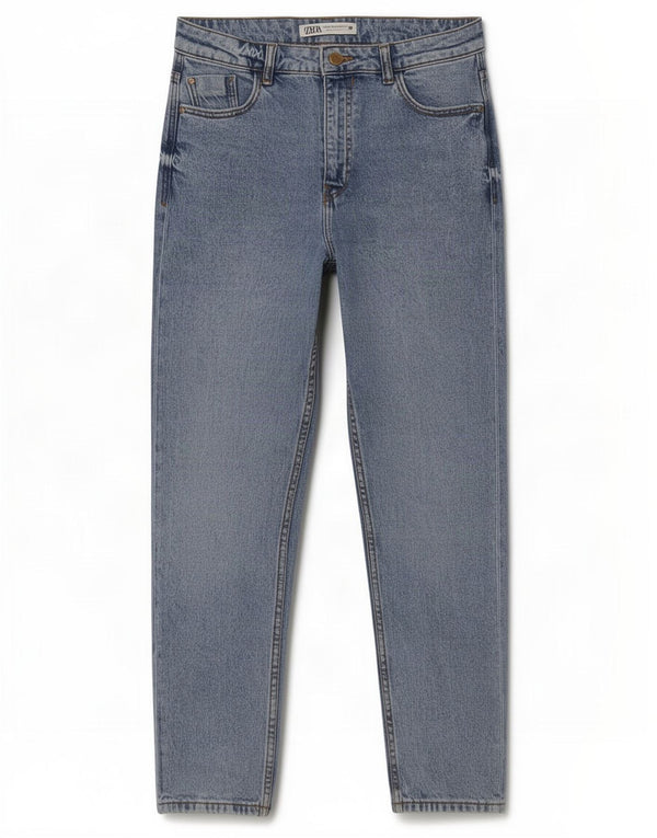Jeans affusolati a vita alta da donna Zara EU 36 XS W26 L27 Blu