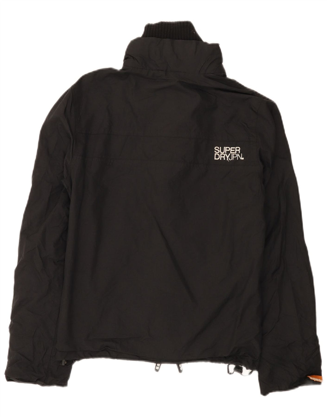 Giacca antipioggia grafica per ragazze Superdry 11-12 anni grande in nylon nero
