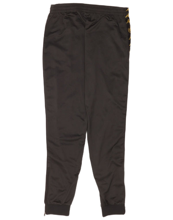 Kappa Womens Graphic Tracksuit Trousers Joggers UK 18 XL Black Polyester