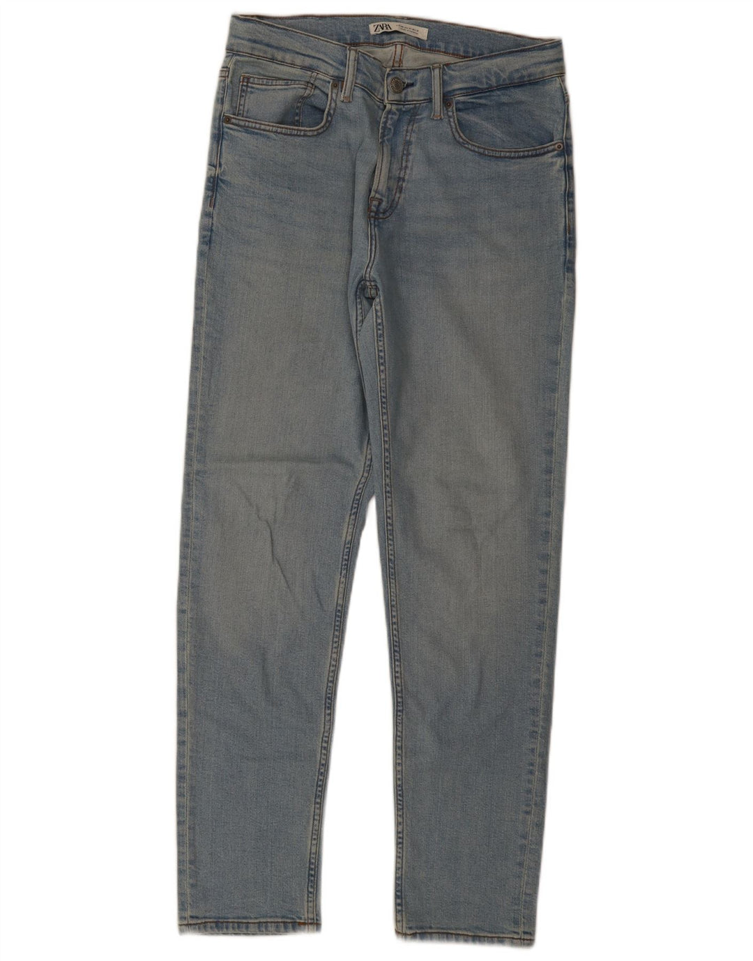 Jeans dritti da uomo Zara EU 40 medio W31 L31 cotone blu