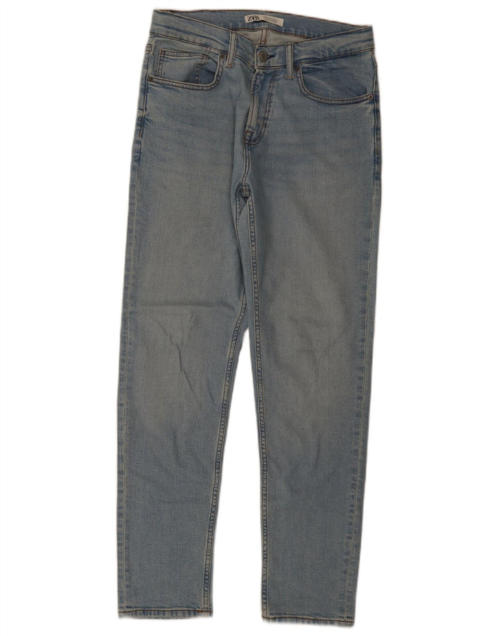 Jeans dritti da uomo Zara EU 40 medio W31 L31 cotone blu