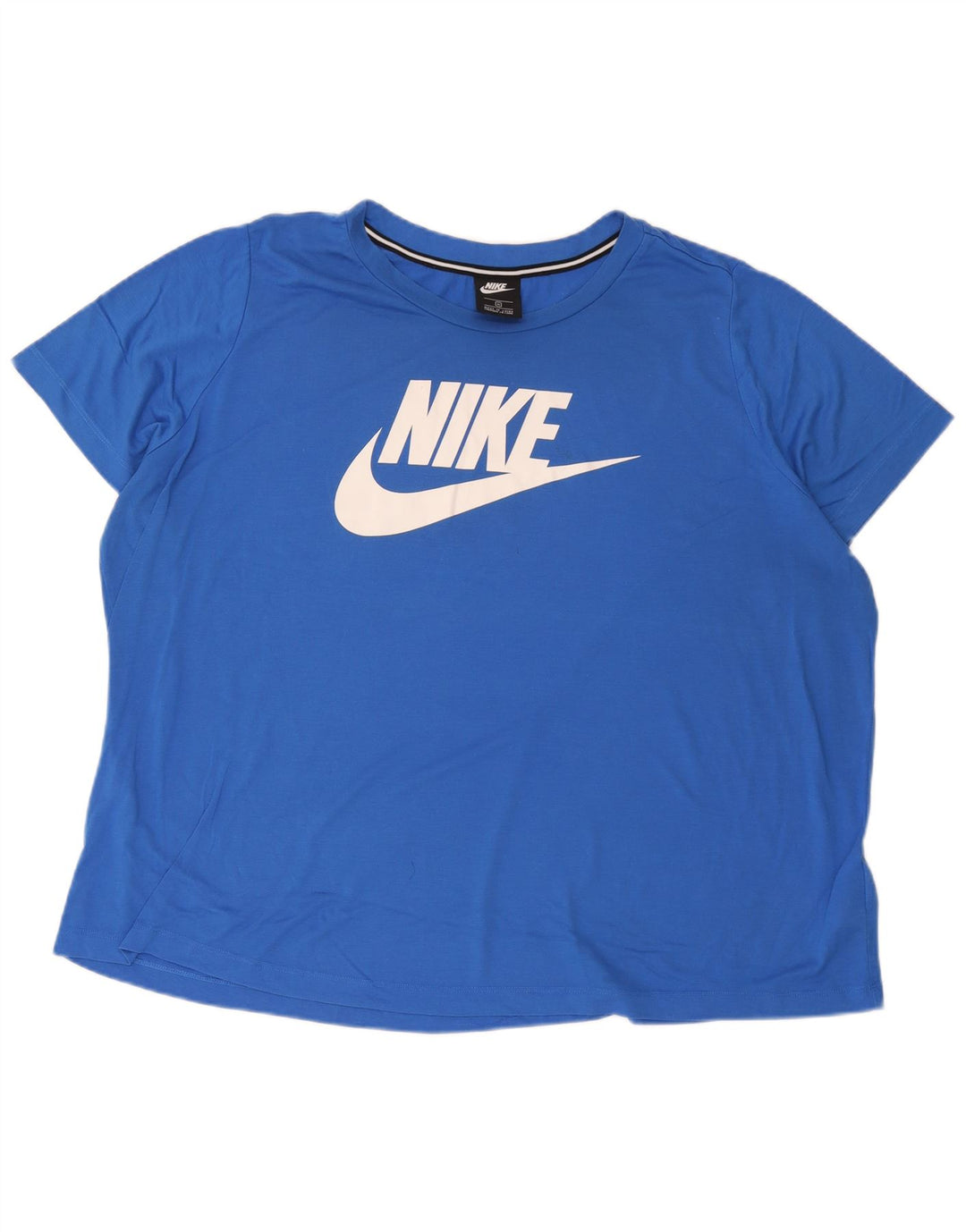 T-shirt grafica da donna Nike Top UK 22 3XL poliestere blu