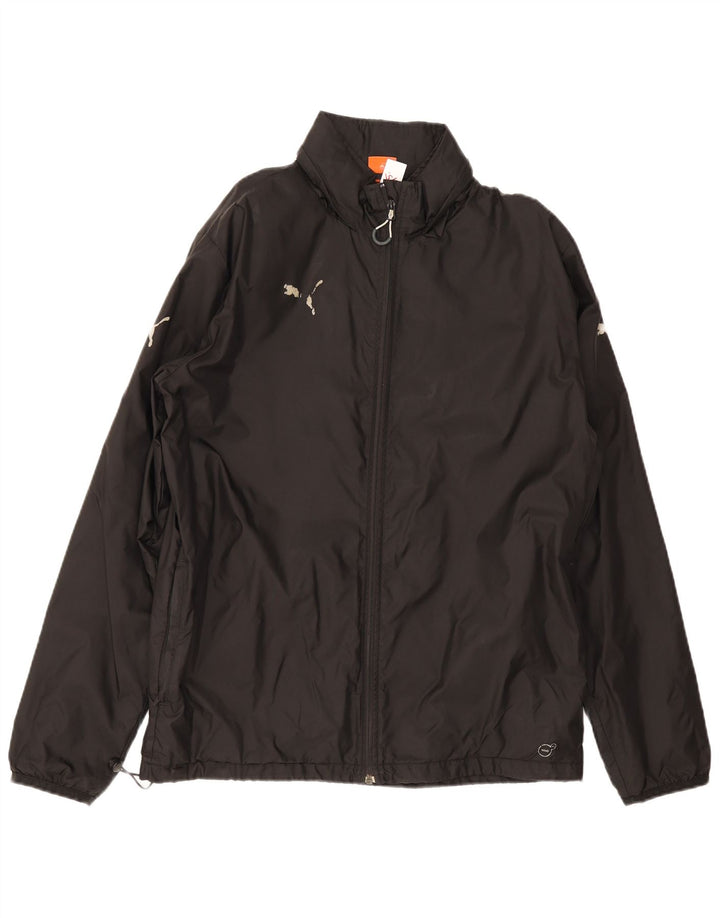 Giacca da tuta da uomo Puma Large in nylon nero