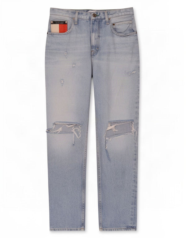 Jeans affusolati affusolati da donna Tommy Hilfiger W29 L27 cotone blu