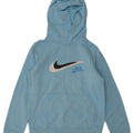Felpa con cappuccio grafica Nike da ragazzo 10-11 anni in cotone blu medio