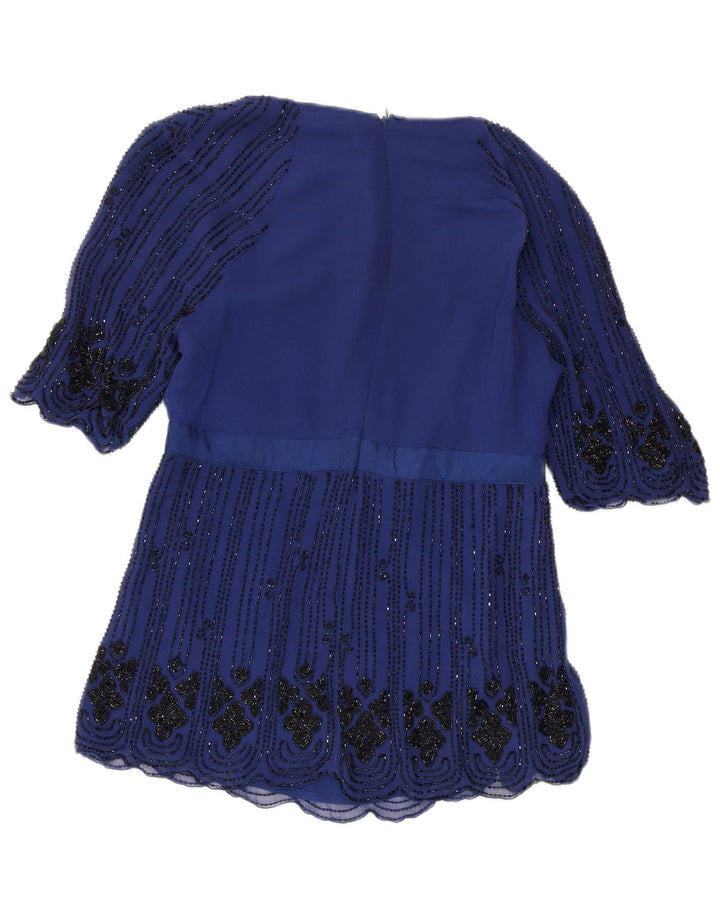 Camicetta da donna REISS Top UK 10 piccola seta blu