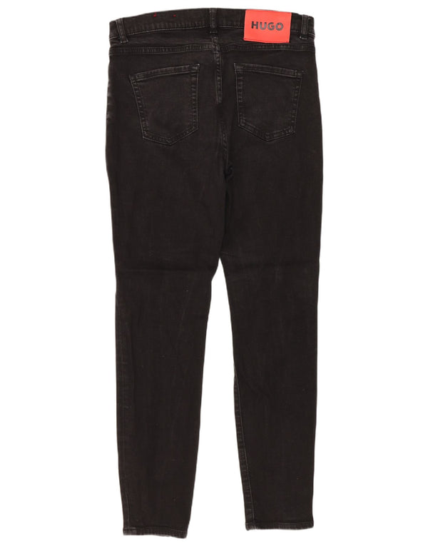 Jeans skinny da donna Hugo Boss W29 L26 cotone nero