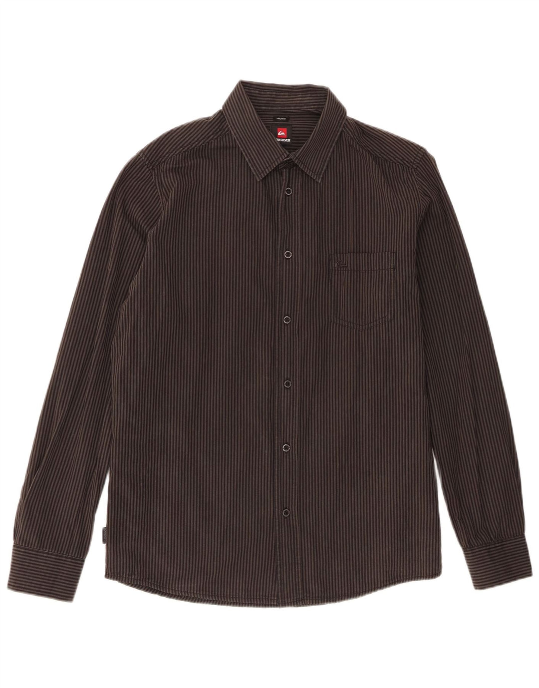 Camicia Quiksilver da uomo a vestibilità media, piccola, in cotone a righe grigie