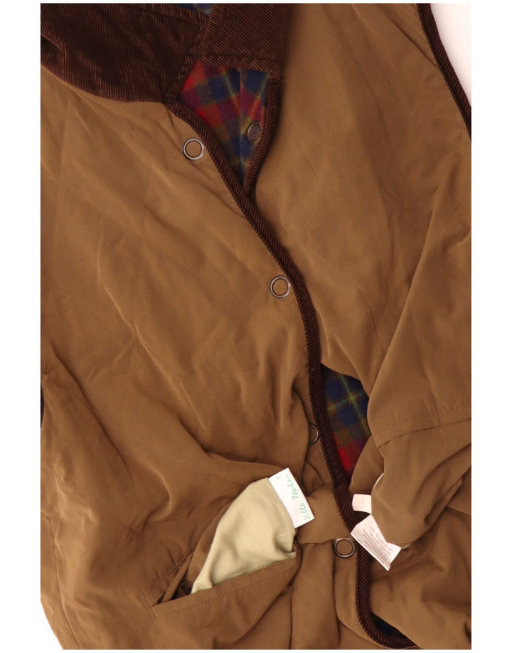 Gilet reversibile da donna Ulla Popken UK 20 2XL Lana marrone