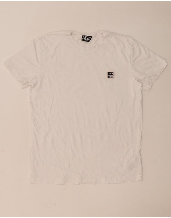 T-shirt da uomo Diesel Top Large in cotone bianco