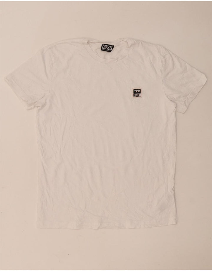 T-shirt da uomo Diesel Top Large in cotone bianco
