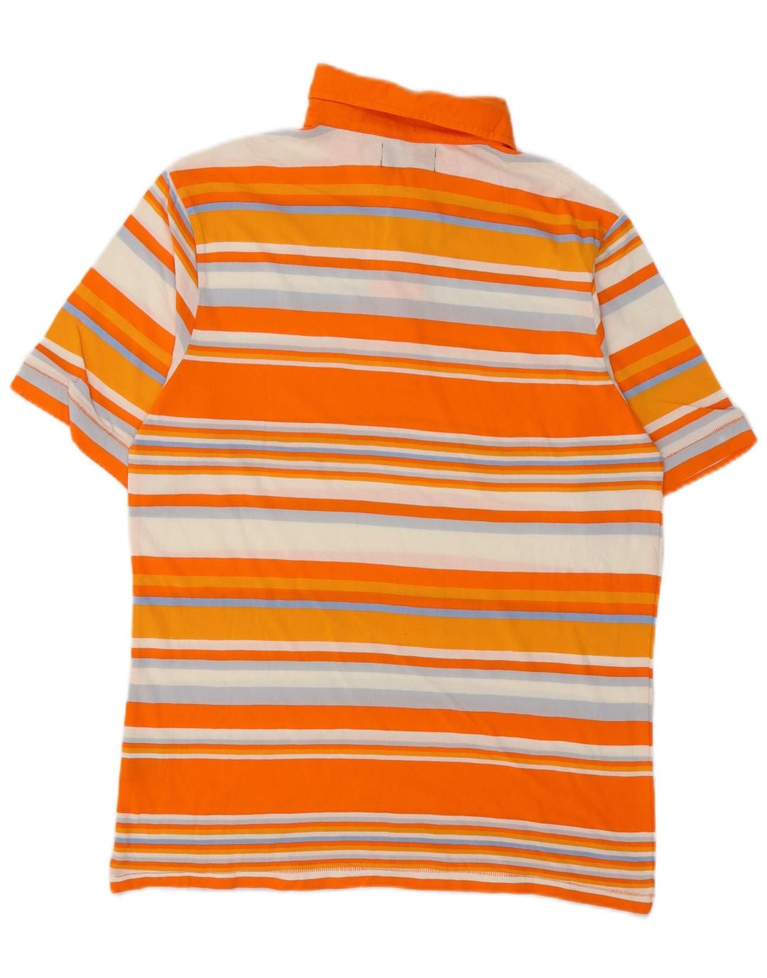 Polo Kappa Uomo Cotone Rigato Medio Arancione