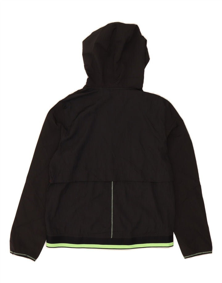 RUSSELL ATHLETIC Boys Dri-Power Rain Jacket 14-15 Years XL Black Vintage Russell Athletic and Second-Hand Russell Athletic from Messina Hembry 