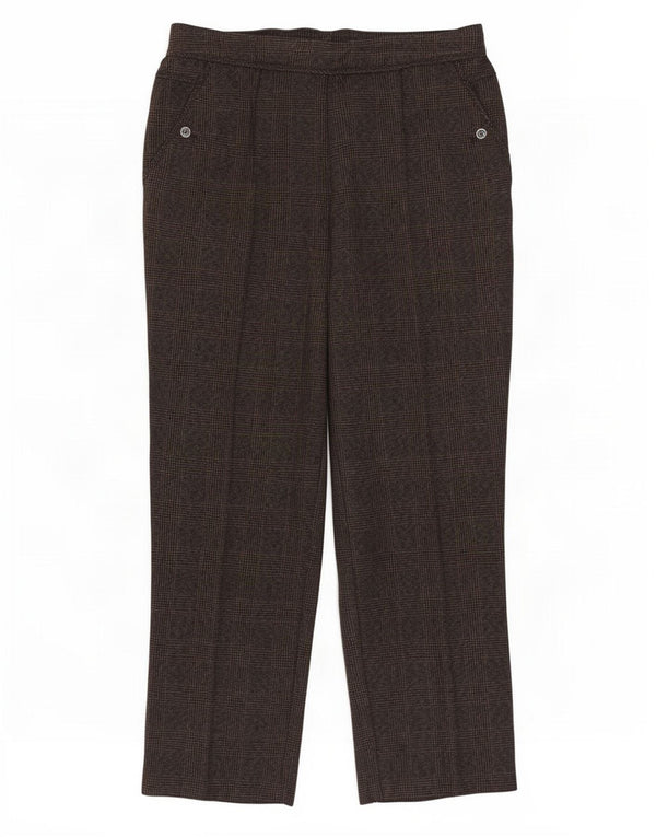 Pantaloni casual da donna Marks & Spencer UK 12 medi W30 L27 Marrone