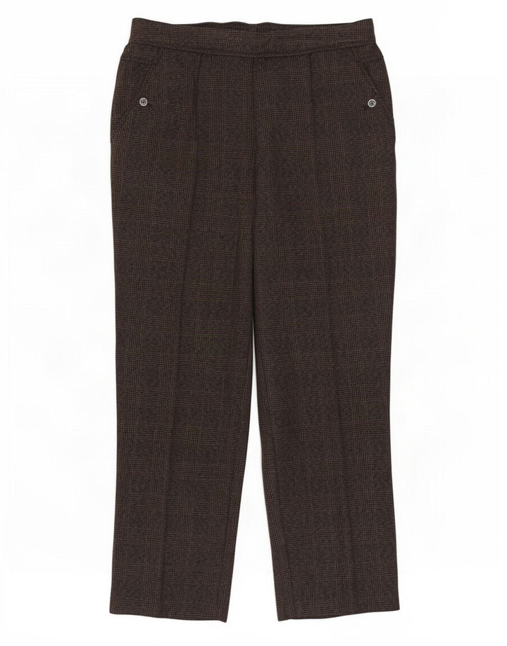 Pantaloni casual da donna Marks & Spencer UK 12 medi W30 L27 Marrone