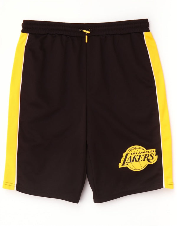 Pantaloncini sportivi da ragazzo NBA Lakers 12-13 anni Sport in poliestere color block nero