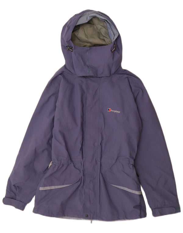 Giacca antipioggia con cappuccio da donna Berghaus UK 10 piccola nylon viola