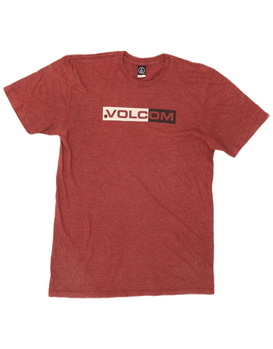 T-shirt grafica da uomo VOLCOM Top in cotone rosso medio