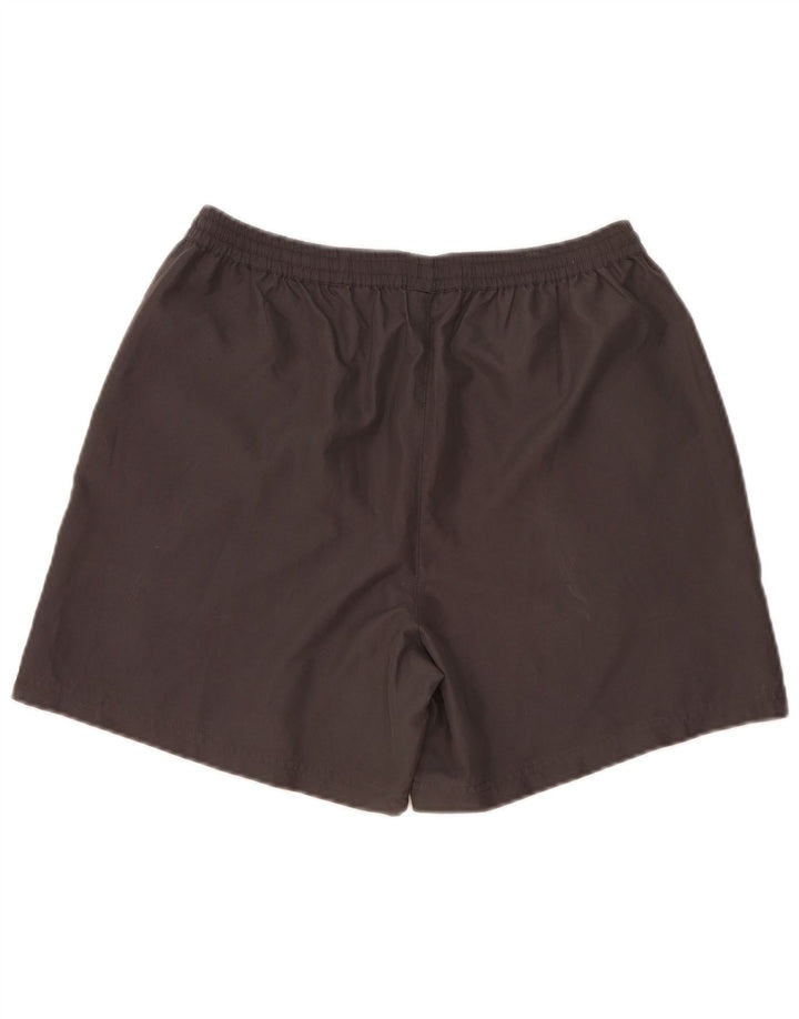 Pantaloncini sportivi grafici da uomo Fila Large in poliestere color block grigio