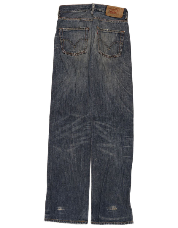 Jeans Levi's da uomo a gamba larga effetto consumato W29 L34 cotone blu