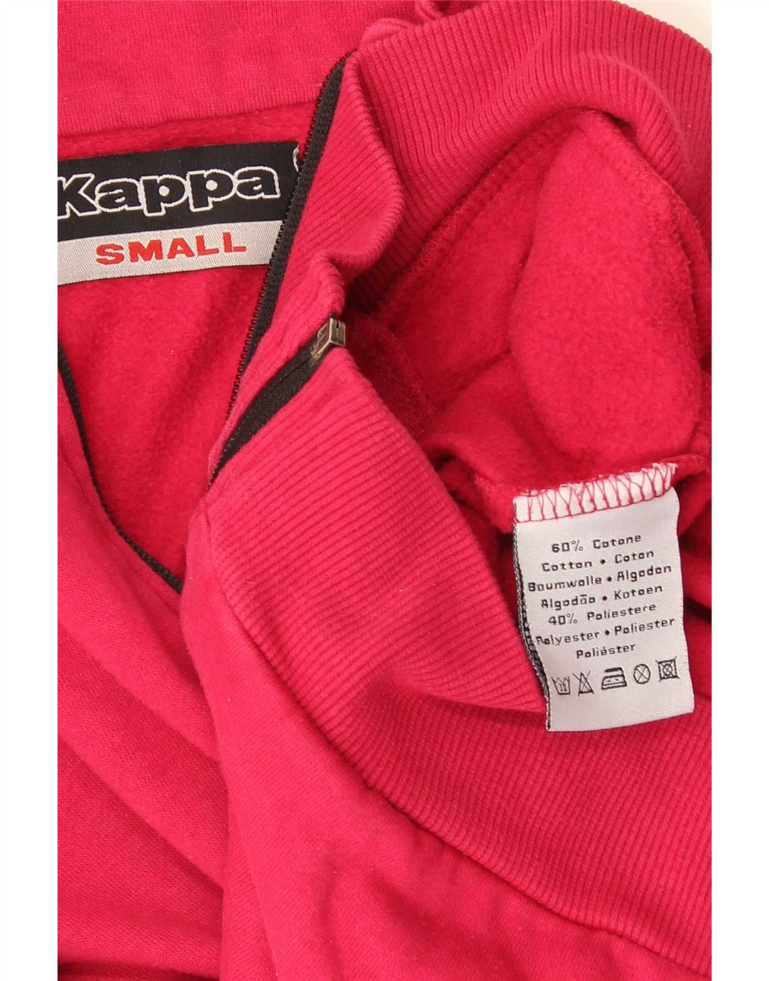 Giubbotto Top Tuta Bambina Kappa 11-12 Anni Small Rosso Cotone