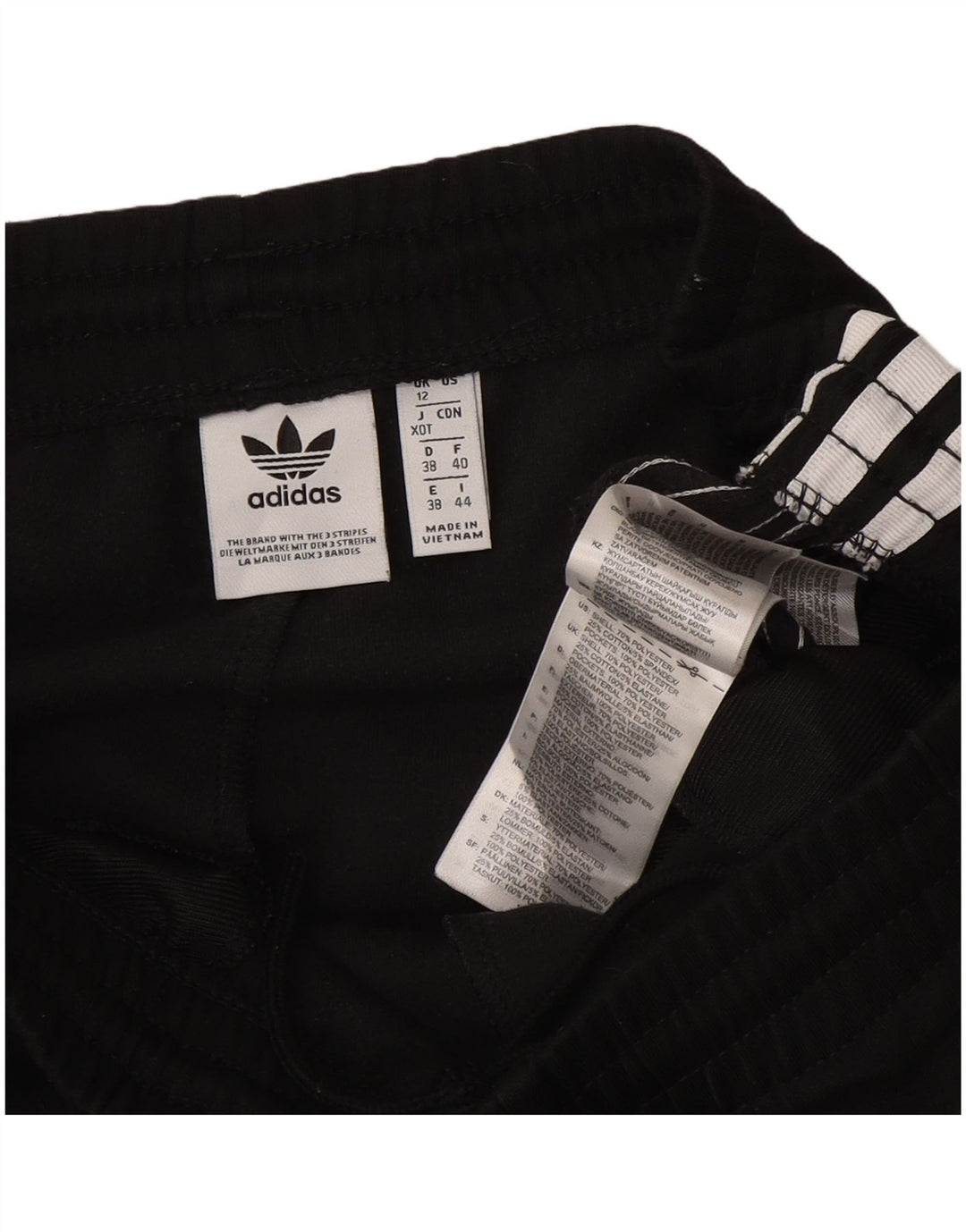 Pantaloni da tuta da donna Adidas UK 12 Medium Nero Poliestere