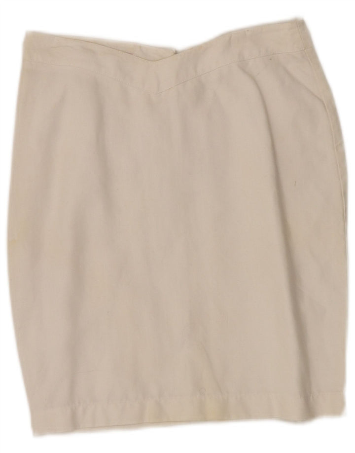 Gonna a tubino da donna Byblos IT 40 piccola W28 Lino bianco