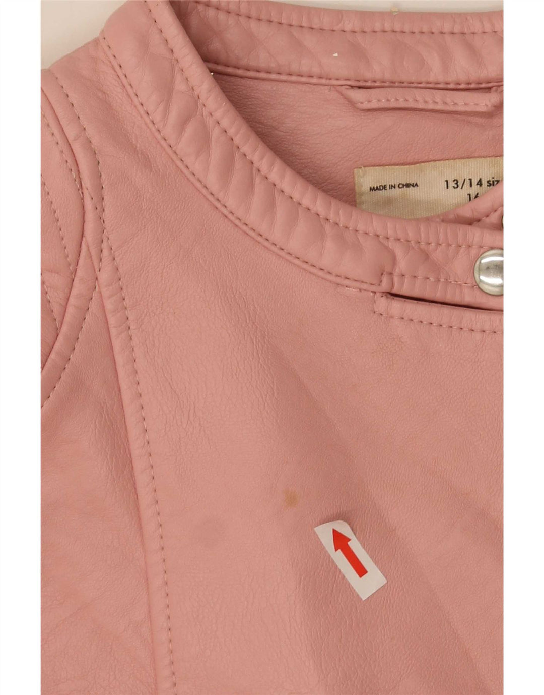 Giacca Zara Bambina in Ecopelle 13-14 Anni Poliestere Rosa