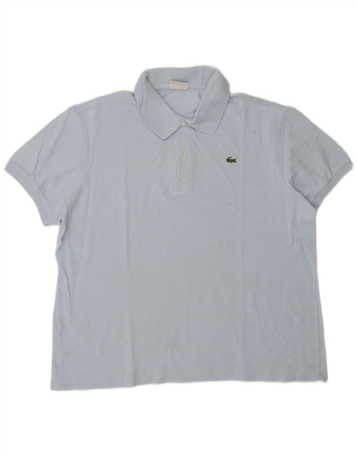 Polo da uomo LACOSTE taglia 6 XL in cotone blu