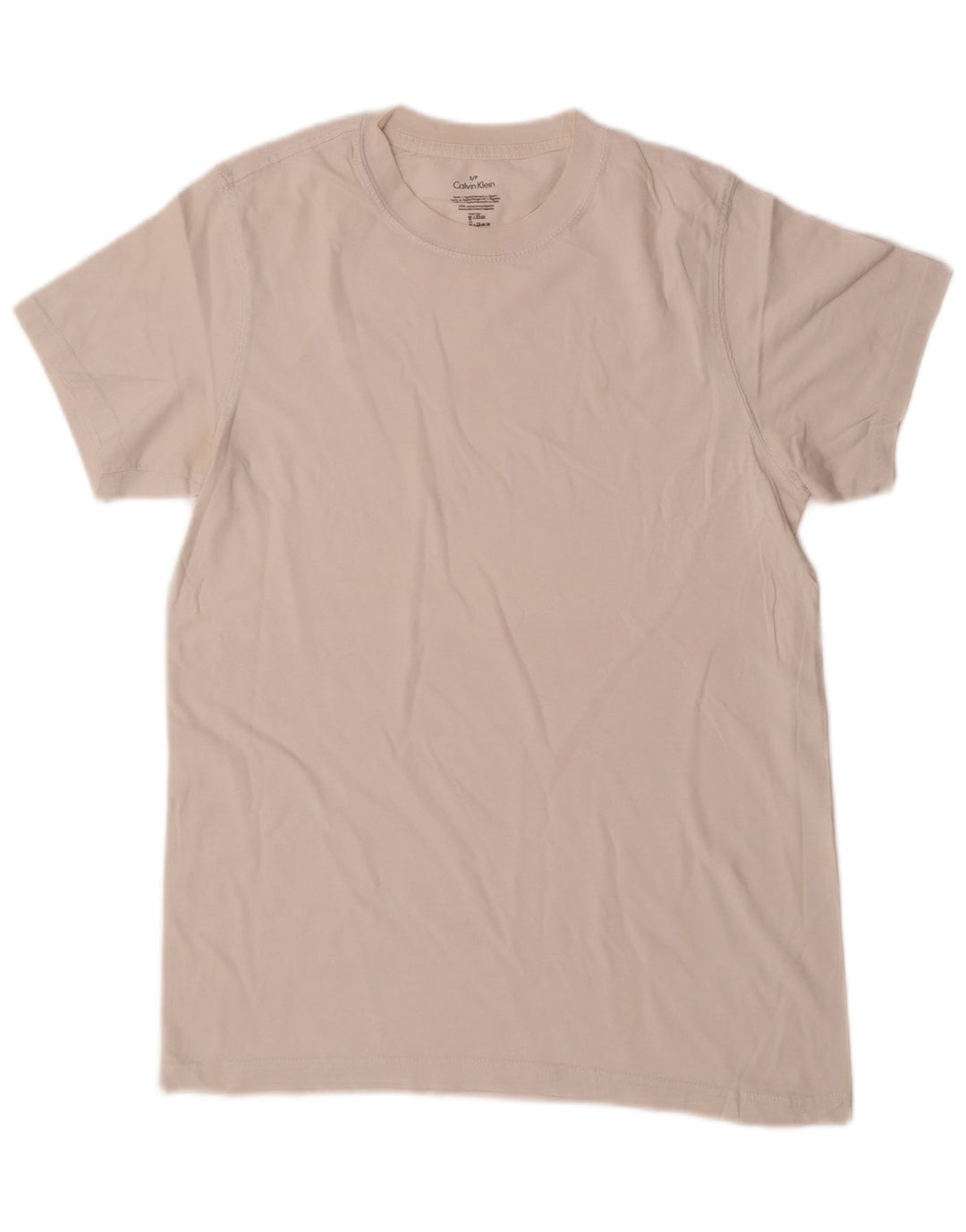 CALVIN KLEIN T-shirt da uomo Top piccola in cotone bianco sporco