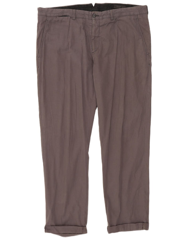 Pantaloni chino dritti da uomo Prada IT 54 2XL W36 L29 Cotone grigio
