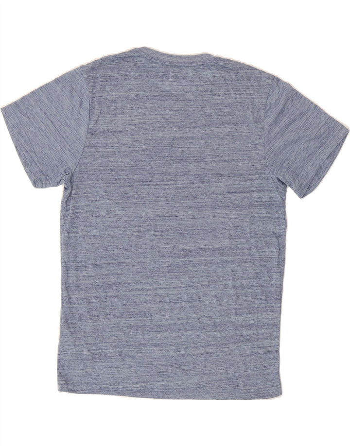 HURLEY Mens T-Shirt Top Medium Blue Flecked Polyester Vintage Hurley and Second-Hand Hurley from Messina Hembry 