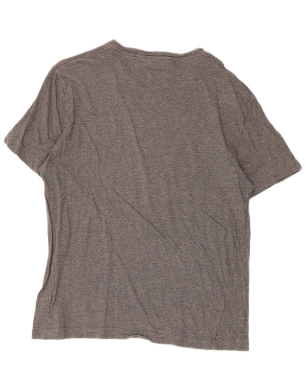 T-shirt da uomo Calvin Klein Top grande in cotone grigio