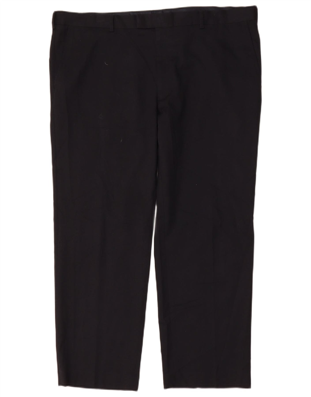 Pantaloni da abito regolari dritti da uomo Marks & Spencer W42 L29 Blu Navy