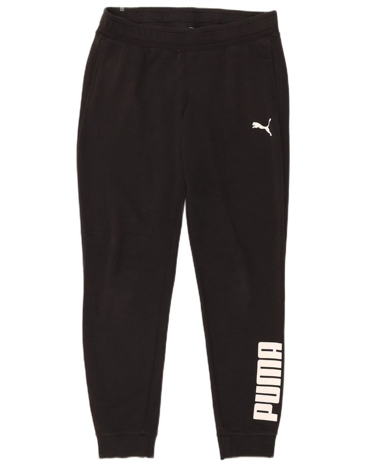 Pantaloni da tuta grafica da uomo Puma Joggers medio cotone nero