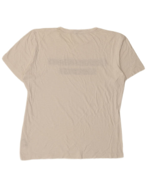 Maglietta grafica da donna Calvin Klein Jeans Top UK 18 XL cotone bianco