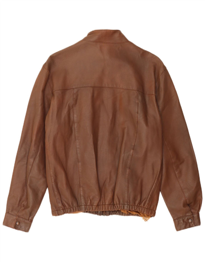 Giubbotto bomber vintage da uomo IT 54 2XL Marrone